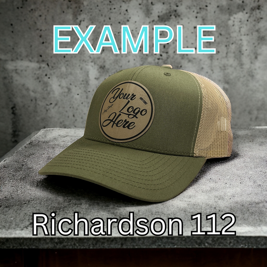 Custom Leather Patch Hat - Richardson 112